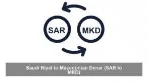 Saudi Riyal to Macedonian Denar (SAR to MKD)