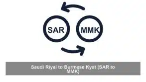 Saudi Riyal to Burmese Kyat (SAR to MMK)