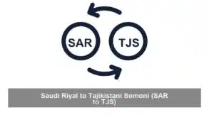 Saudi Riyal to Tajikistani Somoni (SAR to TJS)