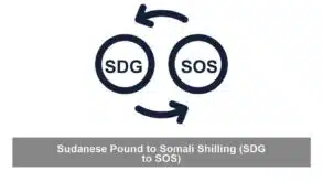 Sudanese Pound to Somali Shilling (SDG to SOS)