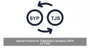 Syrian Pound to Tajikistani Somoni (SYP to TJS)
