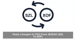 Swazi Lilangeni to CFA Franc BCEAO (SZL to XOF)