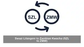 Swazi Lilangeni to Zambian Kwacha (SZL to ZMW)