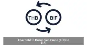 Thai Baht to Burundian Franc (THB to BIF)