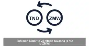 Tunisian Dinar to Zambian Kwacha (TND to ZMW)
