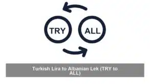 Turkish Lira to Albanian Lek (TRY to ALL)