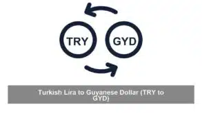 Turkish Lira to Guyanese Dollar (TRY to GYD)