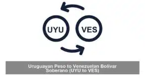 Uruguayan Peso to Venezuelan Bolívar Soberano (UYU to VES)