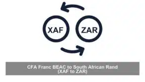 CFA Franc BEAC to South African Rand (XAF to ZAR)