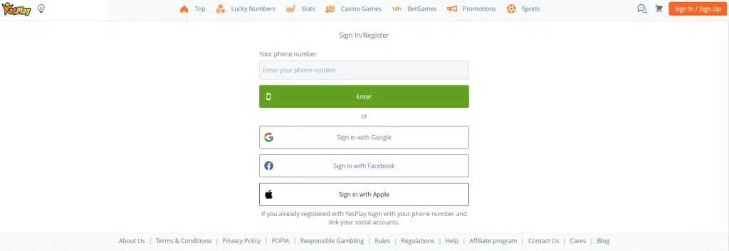 YesPlay South Africa Step-by-Step Guide for the Registration Process