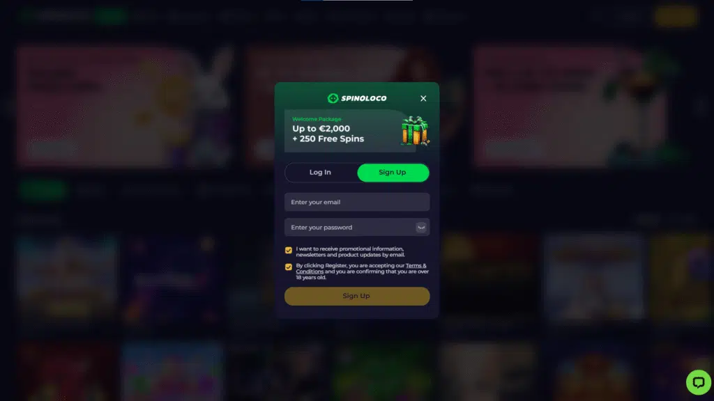 Step-by-Step Guide for the Registration Process in Spinoloco